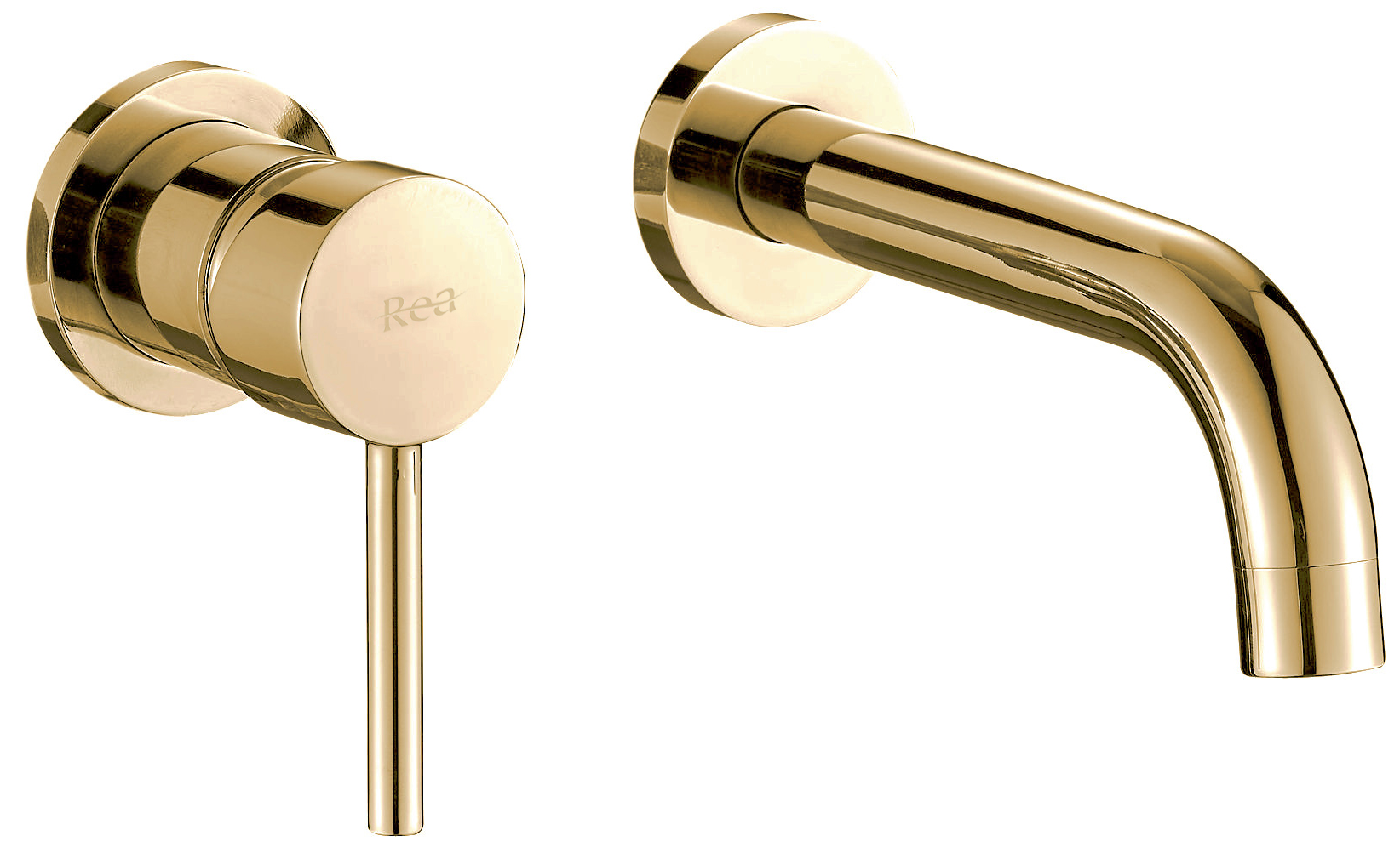 Lingo bright gold concealed faucet